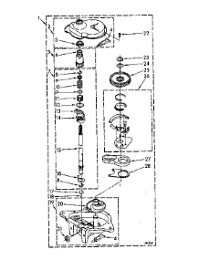 Gearcase Parts parts for Kenmore Washer 110.81360830 (11081360830, 110 81360830) from AppliancePartsPros.com