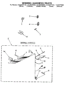 Wiring Harness parts for Kenmore Washer 110.82477740 (11082477740, 110 82477740) from AppliancePartsPros.com