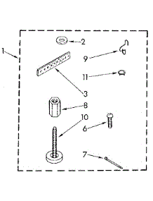 Miscellaneous parts for Kenmore Washer 110.82477830 (11082477830, 110 82477830) from AppliancePartsPros.com
