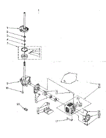 Brake, Clutch, Gearcase, Motor And Pump Parts parts for Kenmore Washer 110.82670120 (11082670120, 110 82670120) from AppliancePartsPros.com
