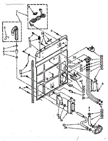 Rear Panel parts for Kenmore Washer 110.82670700 (11082670700, 110 82670700) from AppliancePartsPros.com