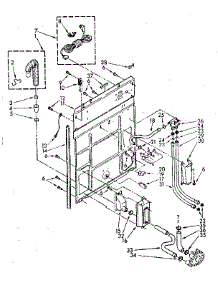 Rear Panel Parts parts for Kenmore Washer 110.82670720 (11082670720, 110 82670720) from AppliancePartsPros.com