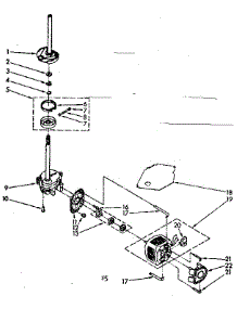 Brake, Clutch, Gearcase, Motor And Pump Parts parts for Kenmore Washer 110.82670810 (11082670810, 110 82670810) from AppliancePartsPros.com