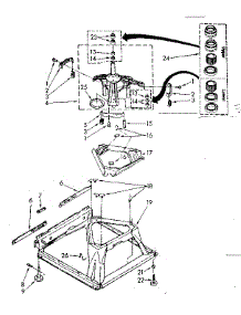 Machine Base Parts parts for Kenmore Washer 110.82670820 (11082670820, 110 82670820) from AppliancePartsPros.com