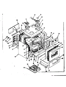 Body Section parts for Kenmore Range 119.9386840 (1199386840, 119 9386840) from AppliancePartsPros.com