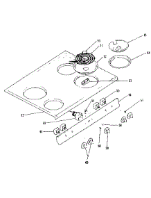 Cooktop parts for Kenmore Range 119.9738710 (1199738710, 119 9738710) from AppliancePartsPros.com