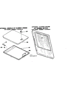 Optional Griddle Kit Number 4998050 parts for Kenmore Range 119.9748310 (1199748310, 119 9748310) from AppliancePartsPros.com