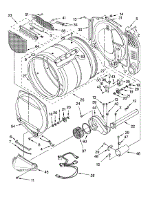 Bulkhead Parts parts for Kenmore Dryer 110.95866402 (11095866402, 110 95866402) from AppliancePartsPros.com