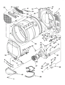 Bulkhead Parts parts for Kenmore Dryer 110.95872402 (11095872402, 110 95872402) from AppliancePartsPros.com