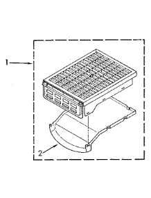 Dryer Rack parts for Kenmore Dryer 110.96094700 (11096094700, 110 96094700) from AppliancePartsPros.com