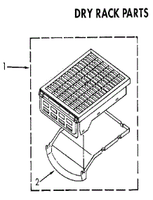 Dry Rack parts for Kenmore Dryer 110.96195120 (11096195120, 110 96195120) from AppliancePartsPros.com