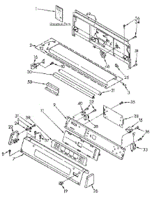 Console Panel parts for Kenmore Dryer 110.96195810 (11096195810, 110 96195810) from AppliancePartsPros.com