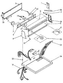 Top And Console parts for Kenmore Dryer 110.96260100 (11096260100, 110 96260100) from AppliancePartsPros.com