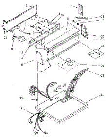 Top And Console parts for Kenmore Dryer 110.96264800 (11096264800, 110 96264800) from AppliancePartsPros.com