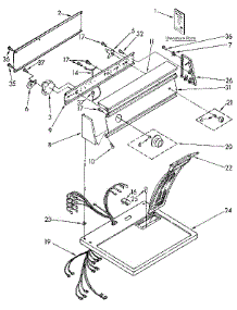 Top And Console parts for Kenmore Dryer 110.96272800 (11096272800, 110 96272800) from AppliancePartsPros.com