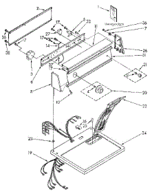 Top And Console parts for Kenmore Dryer 110.96274600 (11096274600, 110 96274600) from AppliancePartsPros.com