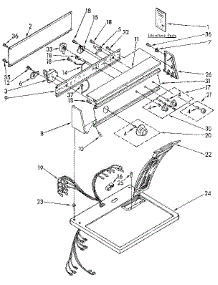Top And Console parts for Kenmore Dryer 110.96282800 (11096282800, 110 96282800) from AppliancePartsPros.com