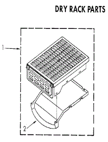 Dry Rack Parts parts for Kenmore Dryer 110.96293500 (11096293500, 110 96293500) from AppliancePartsPros.com