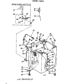 Cabinet Parts parts for Kenmore Washer 110.83094210 (11083094210, 110 83094210) from AppliancePartsPros.com