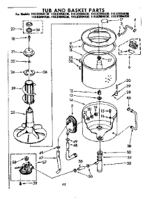 Tub And Basket Parts parts for Kenmore Washer 110.83094230 (11083094230, 110 83094230) from AppliancePartsPros.com