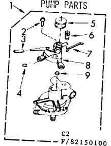 Pump Assembly parts for Kenmore Washer 110.83150100 (11083150100, 110 83150100) from AppliancePartsPros.com