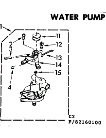 Water Pump Parts parts for Kenmore Washer 110.83160400 (11083160400, 110 83160400) from AppliancePartsPros.com