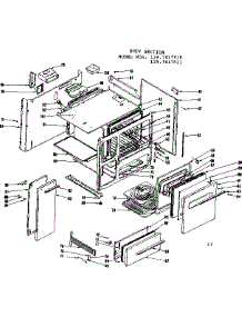 Body Section parts for Kenmore Range 119.7417910 (1197417910, 119 7417910) from AppliancePartsPros.com