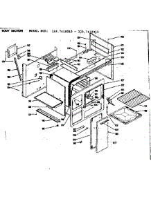 Body Section parts for Kenmore Range 119.7418010 (1197418010, 119 7418010) from AppliancePartsPros.com