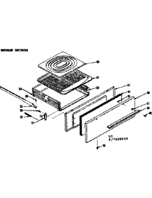 Broiler Section parts for Kenmore Range 119.7418010 (1197418010, 119 7418010) from AppliancePartsPros.com