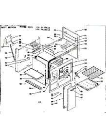 Body Section parts for Kenmore Range 119.7428010 (1197428010, 119 7428010) from AppliancePartsPros.com