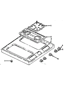 Main Top parts for Kenmore Range 119.7437210 (1197437210, 119 7437210) from AppliancePartsPros.com