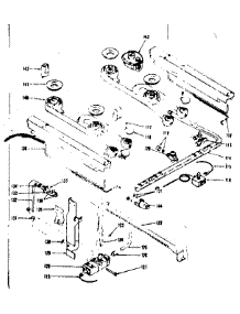Oven And Top Burner parts for Kenmore Range 119.7437340 (1197437340, 119 7437340) from AppliancePartsPros.com