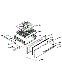 Broiler Section parts for Kenmore Range 119.7438610 (1197438610, 119 7438610) from AppliancePartsPros.com