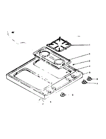 Main Top parts for Kenmore Range 119.7457341 (1197457341, 119 7457341) from AppliancePartsPros.com