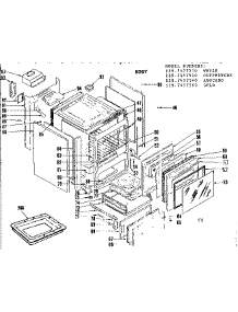 Body Section parts for Kenmore Range 119.7457520 (1197457520, 119 7457520) from AppliancePartsPros.com