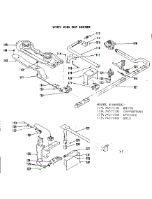 Oven And Top Burner parts for Kenmore Range 119.7457540 (1197457540, 119 7457540) from AppliancePartsPros.com
