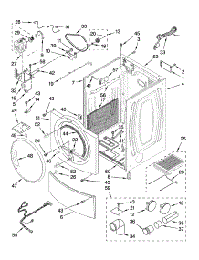 Cabinet Parts parts for Kenmore Dryer 110.97737701 (11097737701, 110 97737701) from AppliancePartsPros.com