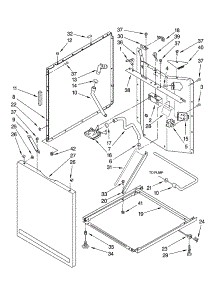 Washer Cabinet Parts parts for Kenmore Washer Dryer Combo 110.97842700 (11097842700, 110 97842700) from AppliancePartsPros.com