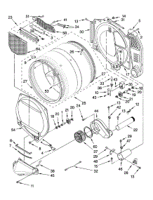 Bulkhead Parts parts for Kenmore Dryer 110.97892601 (11097892601, 110 97892601) from AppliancePartsPros.com