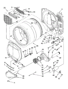 Bulkhead Parts parts for Kenmore Dryer 110.97892602 (11097892602, 110 97892602) from AppliancePartsPros.com