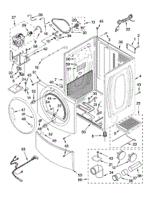 Cabinet Parts parts for Kenmore Dryer 110.97892602 (11097892602, 110 97892602) from AppliancePartsPros.com