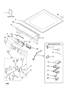 Top And Console Parts parts for Kenmore Dryer 110.97892602 (11097892602, 110 97892602) from AppliancePartsPros.com