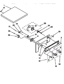 Top And Console parts for Kenmore Dryer 110.98518420 (11098518420, 110 98518420) from AppliancePartsPros.com