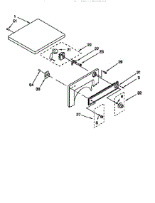 Top And Console parts for Kenmore Dryer 110.98572210 (11098572210, 110 98572210) from AppliancePartsPros.com