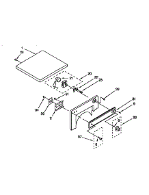 Top And Console parts for Kenmore Dryer 110.98572400 (11098572400, 110 98572400) from AppliancePartsPros.com