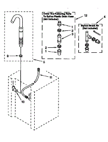 Washer Water System Parts parts for Kenmore Washer Dryer Combo 110.98573100 (11098573100, 110 98573100) from AppliancePartsPros.com