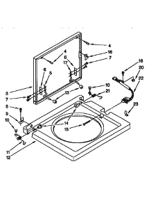 Washer Top And Lid Parts parts for Kenmore Washer Dryer Combo 110.98573100 (11098573100, 110 98573100) from AppliancePartsPros.com