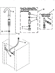 Washer Water System parts for Kenmore Washer Dryer Combo 110.98573120 (11098573120, 110 98573120) from AppliancePartsPros.com
