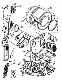 Dryer Bulkhead Parts parts for Kenmore Washer Dryer Combo 110.98573800 (11098573800, 110 98573800) from AppliancePartsPros.com