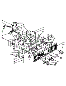 Washer / Dryer Control Panel parts for Kenmore Washer Dryer Combo 110.98573810 (11098573810, 110 98573810) from AppliancePartsPros.com